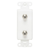 Leviton 40682 Decora Duplex F-Connector Wall Jacks